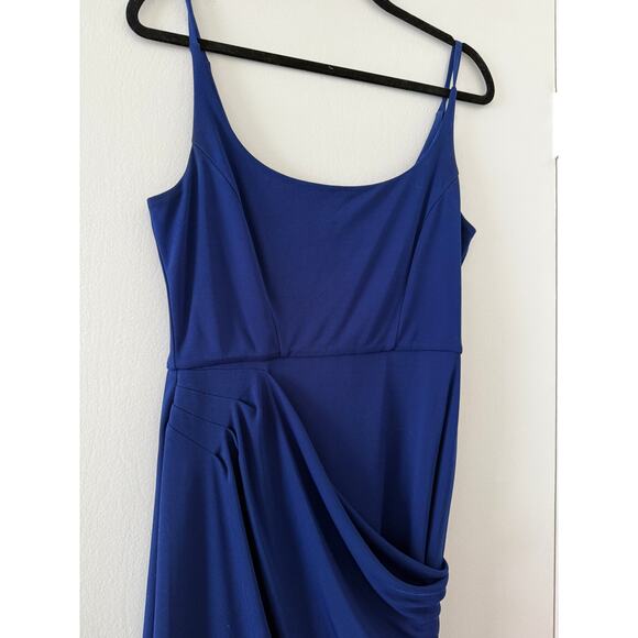 BCBGMaxAzria Cobalt Blue Knee Length Cocktail Dress - Size Medium - Picture 3 of 5